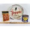 Image 1 : LOT OF 3 - BRAID'S BEST TEA TIN, TOPPER TRAY & JAM CAN