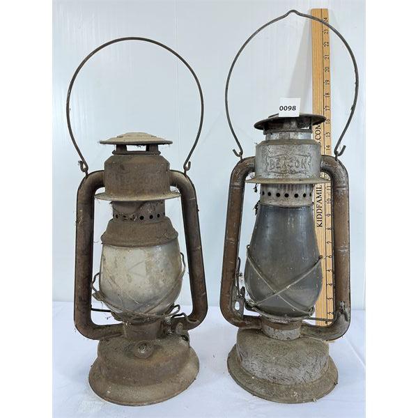 LOT OF 2 - BEACON OIL LANTERNS