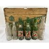 Image 1 : LOT OF 7 - CANADA DRY CRATE W/ BOTTLES - INCL 10 OZ COCA-COLA BOTTLE