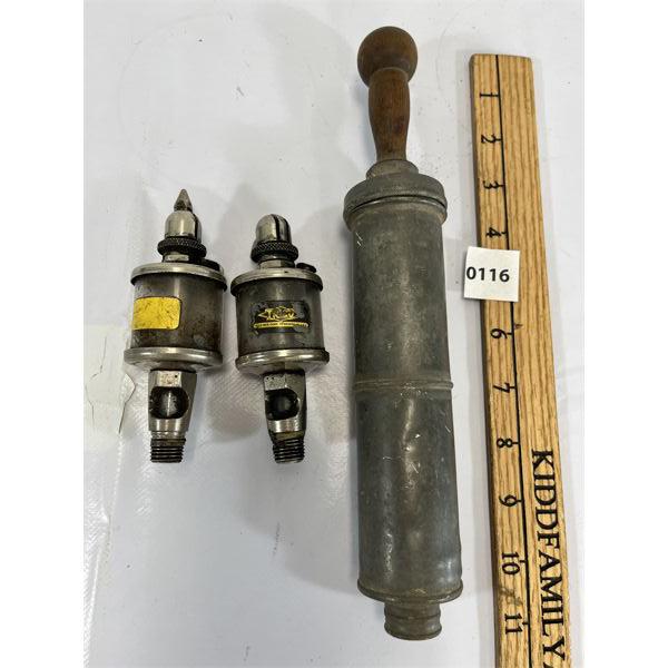 LOT OF 3 - ANTIQUE TOOLS