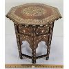 Image 1 : ANGLO INDIAN INLAY FOLDING TABLE