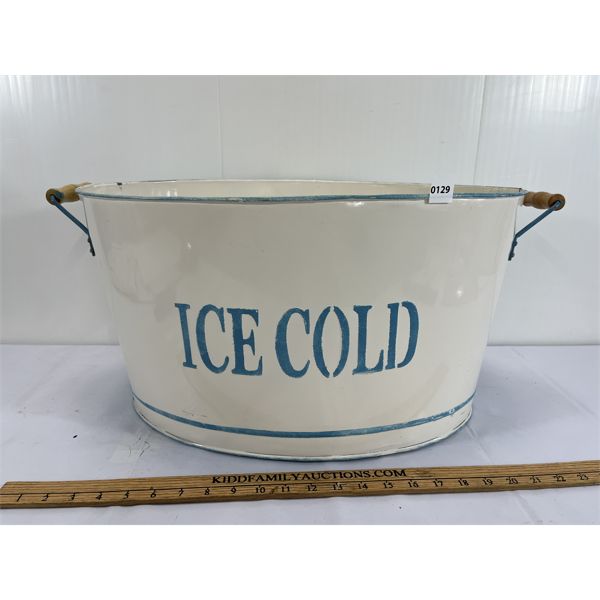 ENAMEL ICE BUCKET
