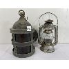 Image 1 : LOT OF 2 - AMBER WROUGHT IRON HANGING LANTERN & DIETZ COMET LANTERN 