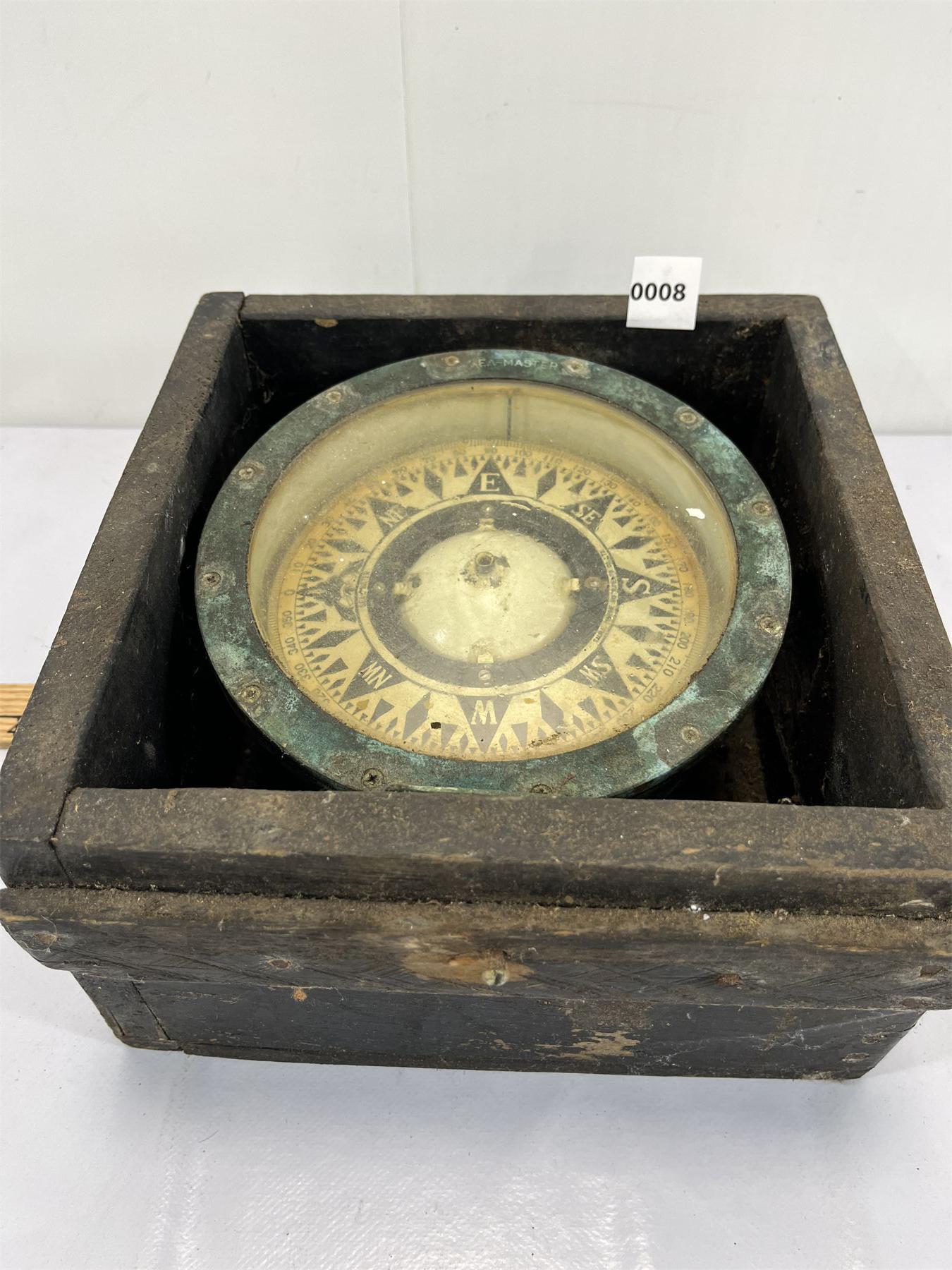 Sea Master Compass NAUTICAL COMPASS - SEA MASTER - Kidd Family Auctions