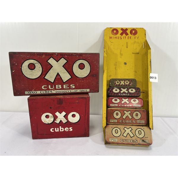 OXO STORE DISPLAY W/ ADDITIONAL BOXES