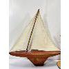 Image 2 : LOT OF 4 - WOODEN SAILBOATS 