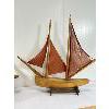 Image 3 : LOT OF 4 - WOODEN SAILBOATS 