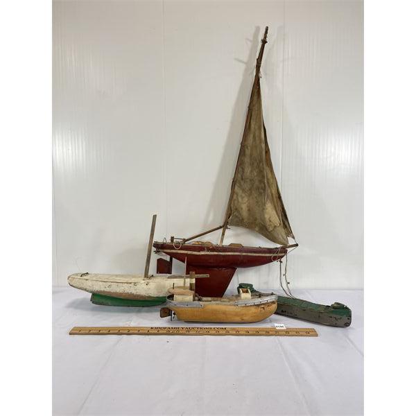 LOT OF 4 - SAIL & TUG BOATS