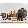 Image 1 : JOB LOT - TOBACCO PIPE, ARROW HEAD, POWDER FLASK & PLUMB ETC