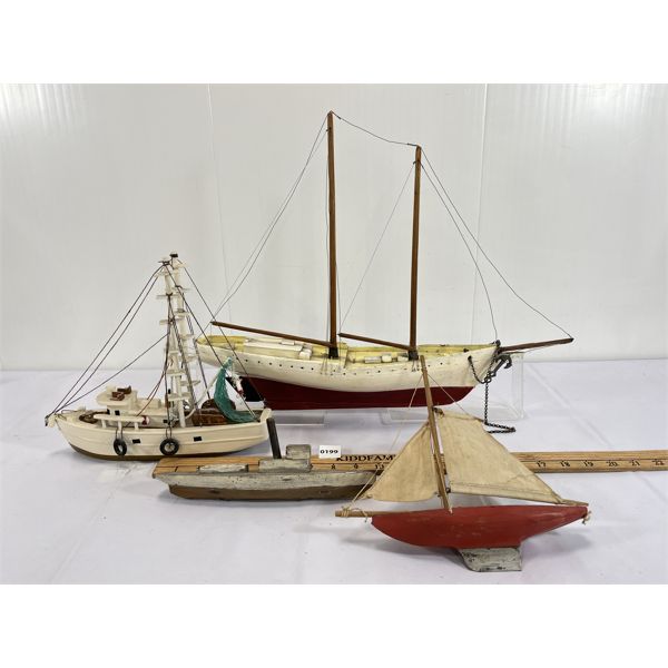 LOT OF 4 - SAILING & FISHING BOATS