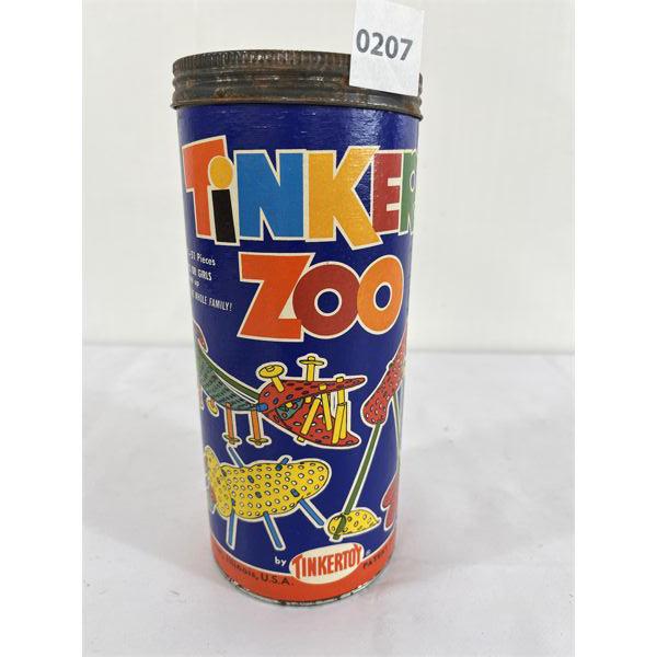 VINTAGE TINKER TOYS W/ CONTENTS
