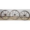 Image 1 : LOT OF 3 - CAST IRON WHEELS