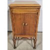 Image 2 : WALNUT VICTROLA W/ MUSIC COMPARTMENT & RECORDS 