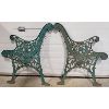 Image 2 : LOT OF 2 - CAST IRON LIONS' HEAD BENCH ENDS