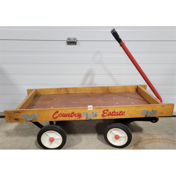 COUNTRY ESTATE WOODEN WAGON
