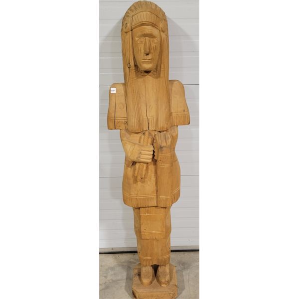 CIGAR STORE INDIAN STATUE
