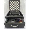 Image 1 : LEATHER CHESS, BACKGAMMON & POKER BOX SET