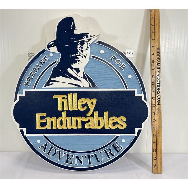 EMBOSSED COMPOSITE TILLEY ENDURABLES STORE SIGN