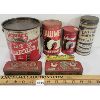 Image 2 : LOT OF 7 - MISC TIN CANS - INCL HORNE'S PEANUT BUTTER & EATON'S ETC