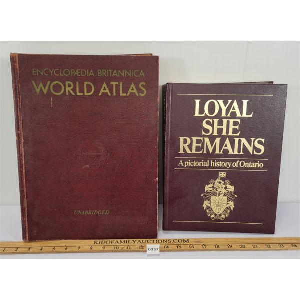 LOT OF 2 - WORLD ATLAS & LOYAL SHE REMAINS PUBLICATIONS