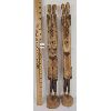 Image 4 : LOT OF 2 - HAND CARVED WOODEN SCULPTURES