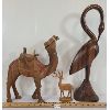 Image 4 : LOT OF 3 - CARVED ANIMAL STYLE DECOR - INCL CAMEL