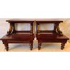 Image 1 : LOT OF 2 - MAHOGANY 2-STEP BED STEPS