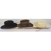 Image 2 : LOT OF 3 - COWBOY HATS - INCL PIGALLE, STETSON & HATQUARTERS