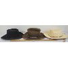 Image 3 : LOT OF 3 - COWBOY HATS - INCL PIGALLE, STETSON & HATQUARTERS