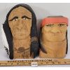Image 3 : LOT OF 4 - HAND CARVED NATIVE AMERICAN SCULPTURES & PIPE ETC