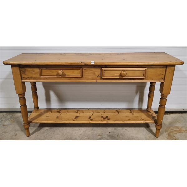 PINE 2 DRAWER CONSOLE TABLE