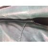 Image 2 : GREEN LEATHER LOVE SEAT - VERY GOOD CONDITION
