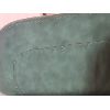 Image 3 : GREEN LEATHER LOVE SEAT - VERY GOOD CONDITION