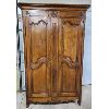 Image 1 : OAK ARMOIRE W/ GLASS SHELVES & KEY