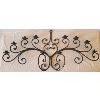 Image 1 : WROUGHT IRON CANDELABRA WALL SCONCE - 10 PILLAR