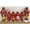 Image 1 : LOT OF 6 - UNCLE MOSES AND AUNT JEMIMA SALT AND PEPPER SHAKERS