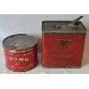 Image 3 : LOT OF 4 - DELAVA OIL CAN, CROWN TOBACCO CAN & HALF GAL SEALER