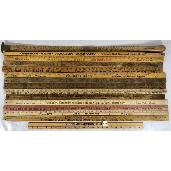 LOT OF 14 - YARDSTICKS