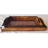 Image 3 : LOT OF 2 - WOODEN NESTING SERVING TRAYS 