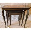Image 1 : LOT OF 3 - INLAY NESTING TABLES W/ STORAGE