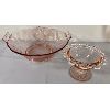 Image 5 : LOT OF 17 - PINK DEPRESSION GLASS PIECES