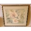 Image 1 : HUMMINGBIRD & FLOWERS SCENE BY YAMADA (?) -  FRAMED WATERCOLOUR