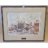 Image 1 : "WEST TORONTO STATION 1950" BY W.D. FOLKINS - SIGNED FRAMED PRINT