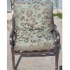 Image 2 : LOT OF 5 - CAST ALUMINUM OUTDOOR FURNITURE SET W/ CUSHIONS & TABLE