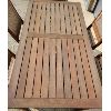 Image 5 : LOT OF 7 - MBM TEAK PATIO SET - TABLE & 6 CHAIRS