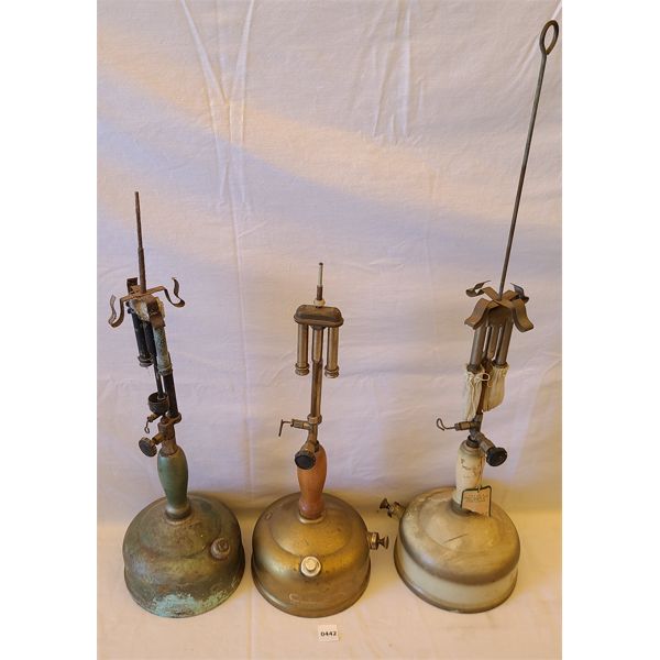 LOT OF 3 - COLEMAN LANTERNS - MODELS 157 & 158
