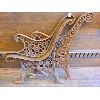 Image 1 : LOT OF 2 - WROUGHT IRON BENCH ENDS