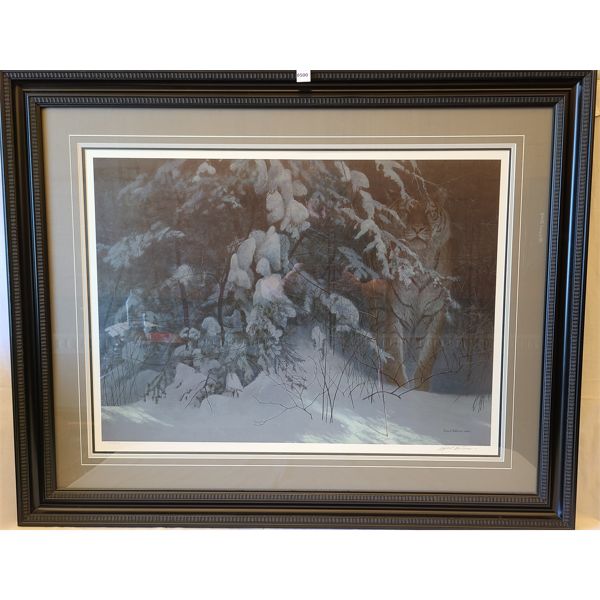FRAMED PRINT "SIBERIAN NIGHT" BY ROBERT BATEMAN - INCL COA
