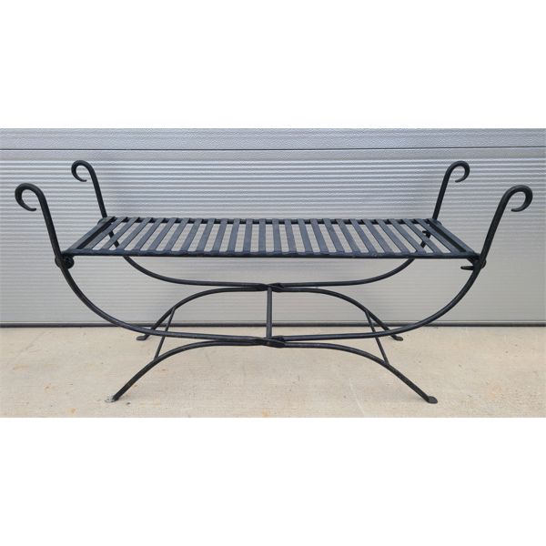WROUGHT IRON BENCH SEAT