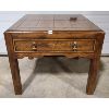 Image 1 : OAK (?) HENREDON FINE FURNITURE - ONE DRAWER COFFEE TABLE
